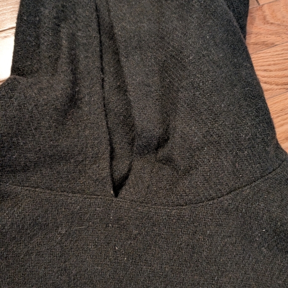 Hooded Wool Viking crop poncho Ren Faire green ✨ - Picture 2 of 4